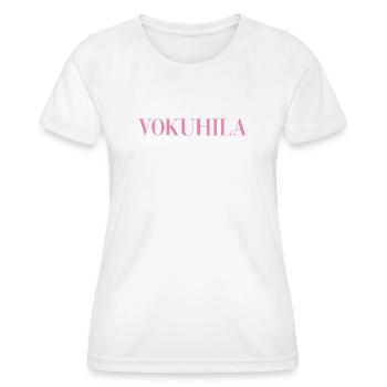 Vokuhila - Frauen Funktions-T-Shirt - Weiß - Vorne - AI Model Female 172 dark (172cm)
