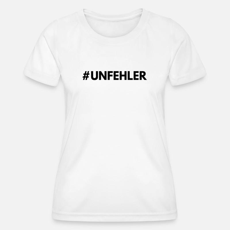 #Unfehler - Women's Functional T-Shirt - white