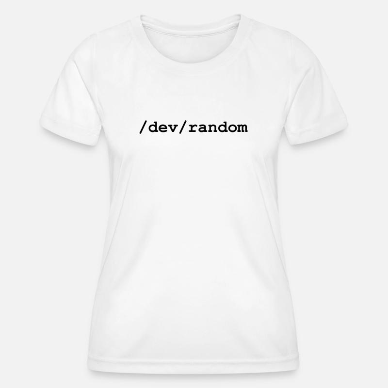 Linux random number generator - /dev/random - Women's Functional T-Shirt - white