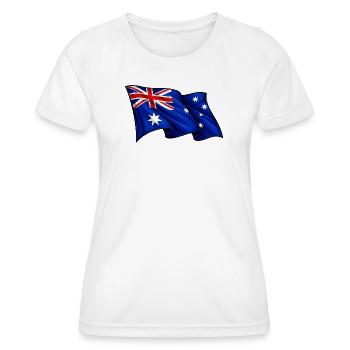 Australian flag Australia - Women's Functional T-Shirt - white - Front - AI Model Female 172 dark (172cm)