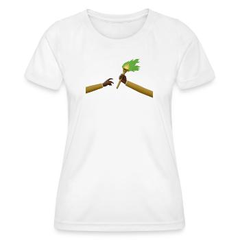 Kongo – Übergang der Flamme Zaire - Frauen Funktions-T-Shirt - Weiß - Vorne - AI Model Female 172 dark (172cm)