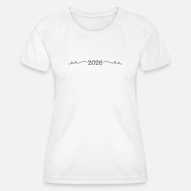 2026 Ornament - Women's Functional T-Shirt - white