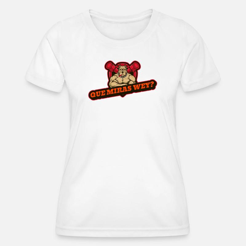 QUE_MIRAS_WEY - Women's Functional T-Shirt - white