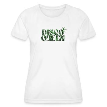 Disco Queen Design T-Shirt - Frauen Funktions-T-Shirt - Weiß - Vorne - AI Model Female 172 dark (172cm)