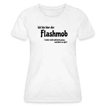 Flash mob - Women's Functional T-Shirt - white - Front - AI Model Female 172 dark (172cm)