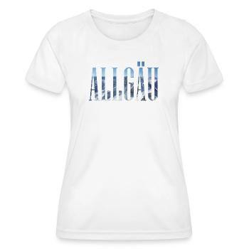Allgäu Bavaria Germany Europe Winter Mountains - Women's Functional T-Shirt - white - Front - AI Model Female 172 dark (172cm)