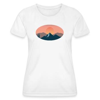 sun set - T-shirt sport Femme - blanc - Devant - AI Model Female 172 dark (172cm)