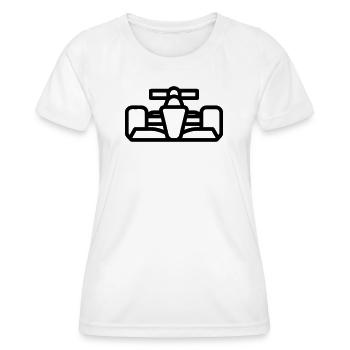 voiture de course - T-shirt sport Femme - blanc - Devant - AI Model Female 172 dark (172cm)