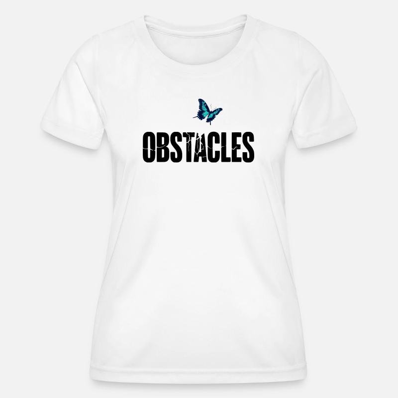 OBSTACLES – Breaking Obstacles - Women's Functional T-Shirt - white