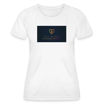 The Peace Experiment - Women's Functional T-Shirt - white - Front - AI Model Female 172 dark (172cm)