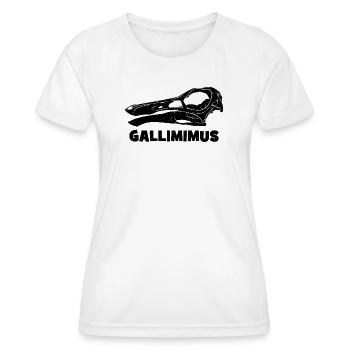 Gallimimus Skull Fossil - Women's Functional T-Shirt - white - Front - AI Model Female 172 dark (172cm)