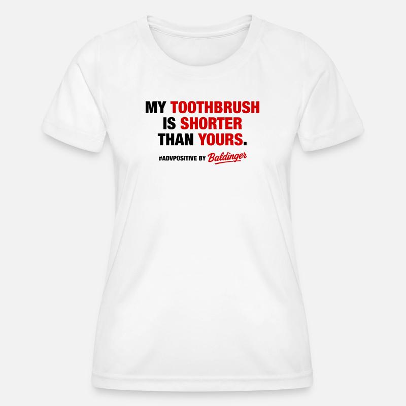 Toothbrush - Women's Functional T-Shirt - white
