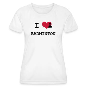 Badminton - T-shirt sport Femme - blanc - Devant - AI Model Female 172 dark (172cm)