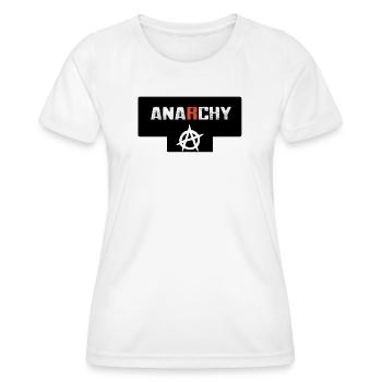 anarchie - T-shirt sport Femme - blanc - Devant - AI Model Female 172 dark (172cm)