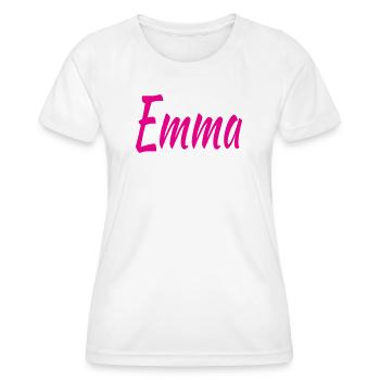 Emma - T-shirt sport Femme - blanc - Devant - AI Model Female 172 dark (172cm)