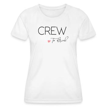 Bride to - Crew to drink! personalisierbar - Frauen Funktions-T-Shirt - Weiß - Vorne - AI Model Female 172 dark (172cm)