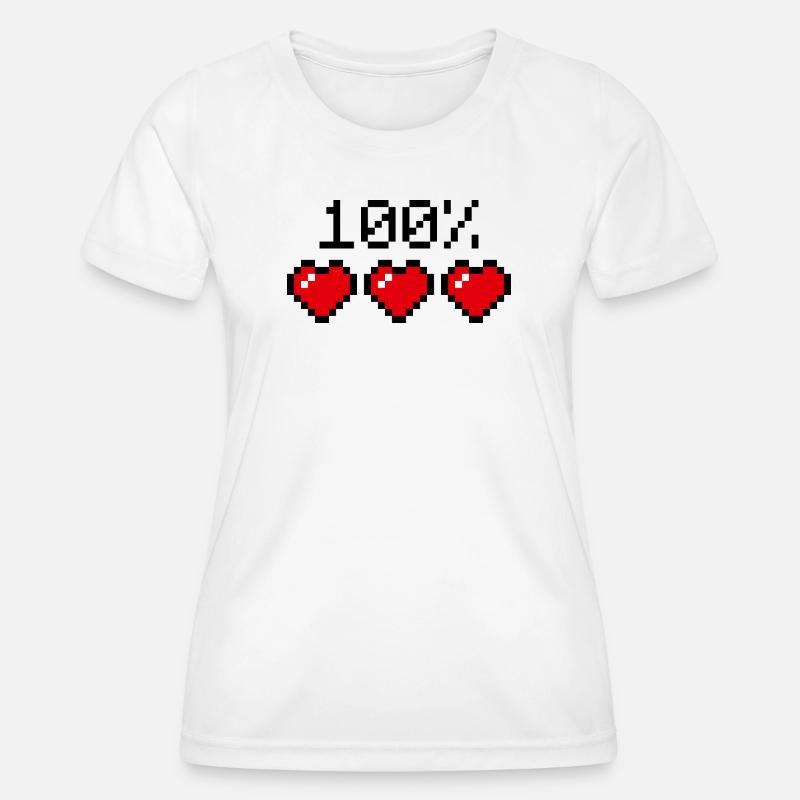 Hundertprozent Statement Partner oder Sportler - Frauen Funktions-T-Shirt - Weiß