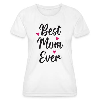 Beste Mutter aller Zeiten - Frauen Funktions-T-Shirt - Weiß - Vorne - AI Model Female 172 dark (172cm)