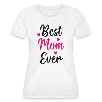 Beste Mutter aller Zeiten - Frauen Funktions-T-Shirt - Weiß - Vorne - AI Model Female 172 dark (172cm)