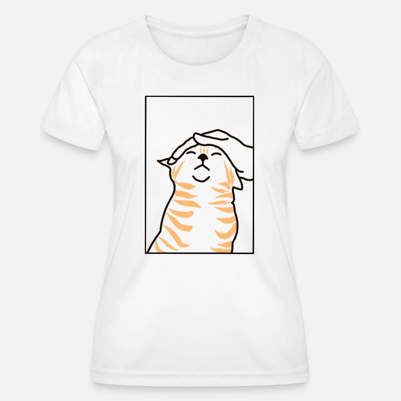 red cat - Women's Functional T-Shirt - white