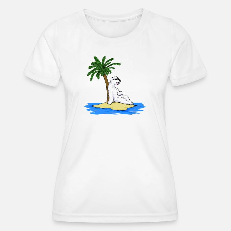 Hot Polar Bear - Women's Functional T-Shirt - white