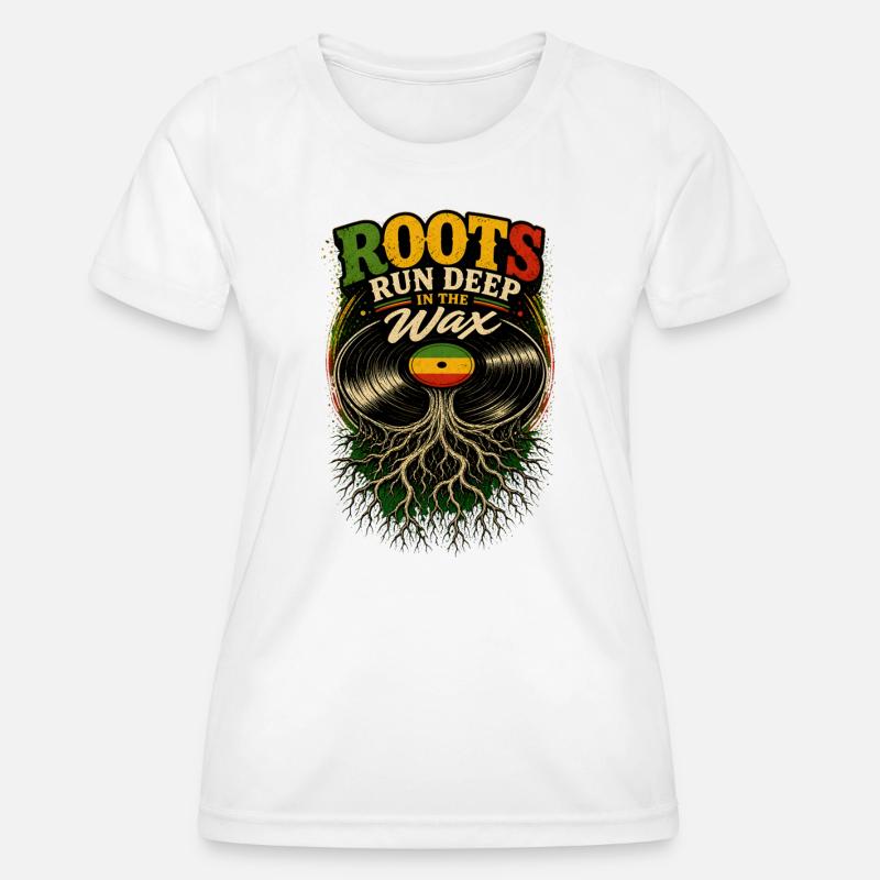 Roots run deep in the wax - Women's Functional T-Shirt - white