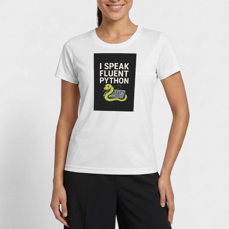 Serpent de codage Python T-shirt sport Femme
