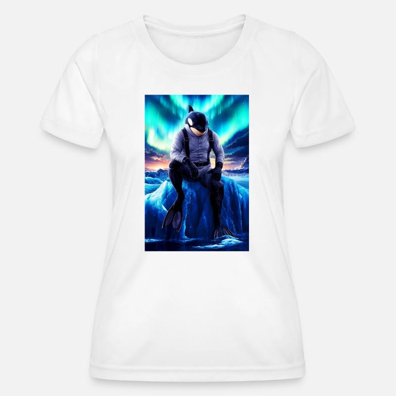Humanoid Orca Diver - Women's Functional T-Shirt - white