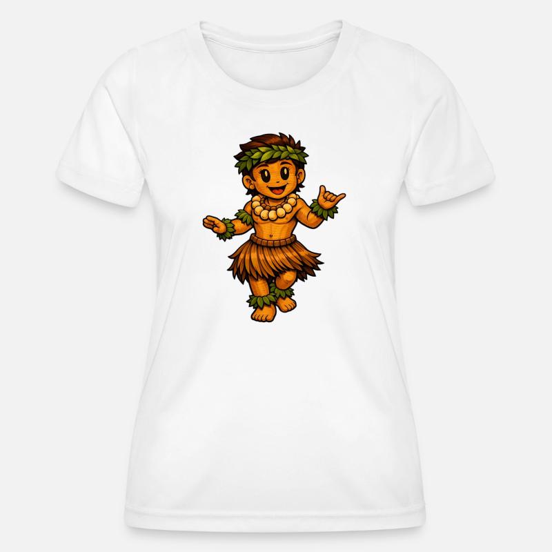 Hula Dancer Hawaiian Style - Women's Functional T-Shirt - white