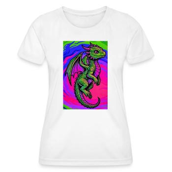 dragon - Women's Functional T-Shirt - white - Front - AI Model Female 172 dark (172cm)