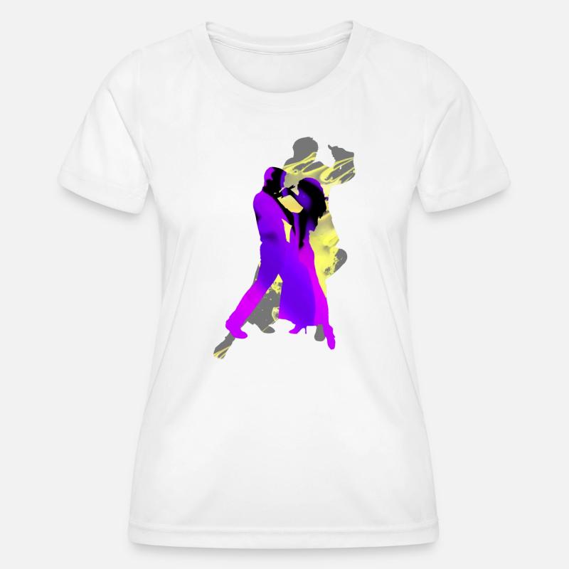 Argentine tango dancers - Women's Functional T-Shirt - white