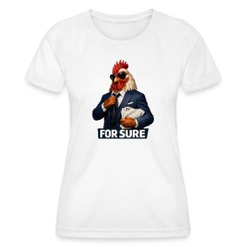 Sicher. - Frauen Funktions-T-Shirt - Weiß - Vorne - AI Model Female 172 dark (172cm)