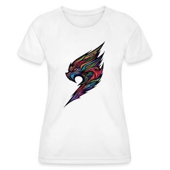 Fiery Phoenix Wing - Women's Functional T-Shirt - white - Front - AI Model Female 172 dark (172cm)
