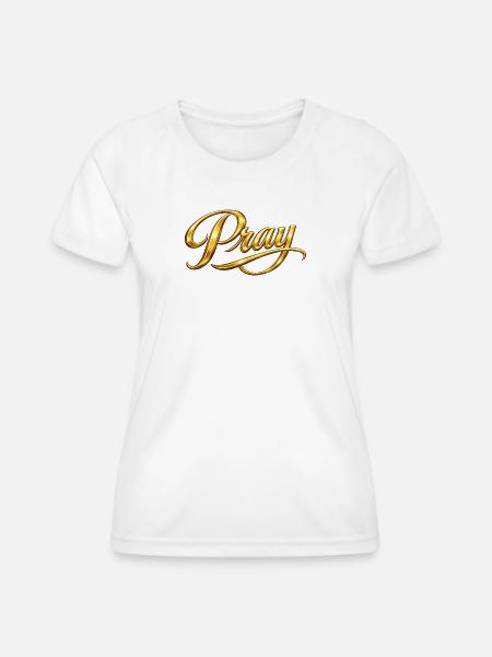 NEU – Betet immer. - Frauen Funktions-T-Shirt - Weiß