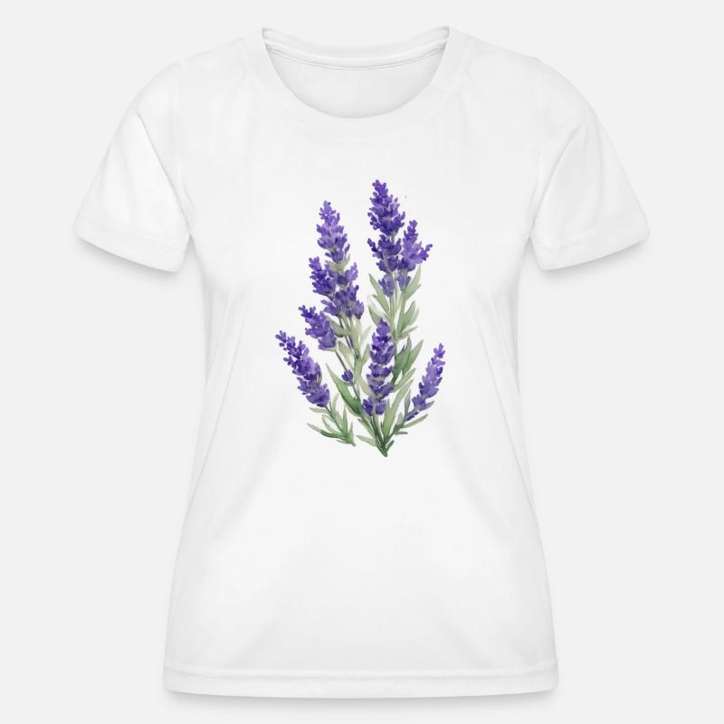 Lavender - Women's Functional T-Shirt - white