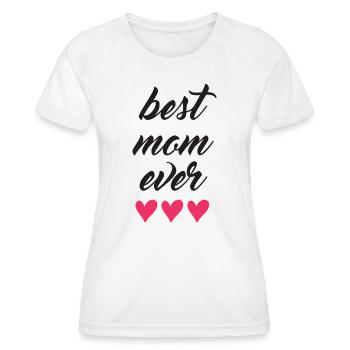 Beste Mutter aller Zeiten - Frauen Funktions-T-Shirt - Weiß - Vorne - AI Model Female 172 dark (172cm)