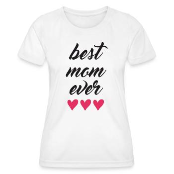 Beste Mutter aller Zeiten - Frauen Funktions-T-Shirt - Weiß - Vorne - AI Model Female 172 dark (172cm)