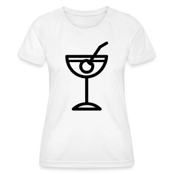cocktail - T-shirt sport Femme - blanc - Devant - AI Model Female 172 dark (172cm)