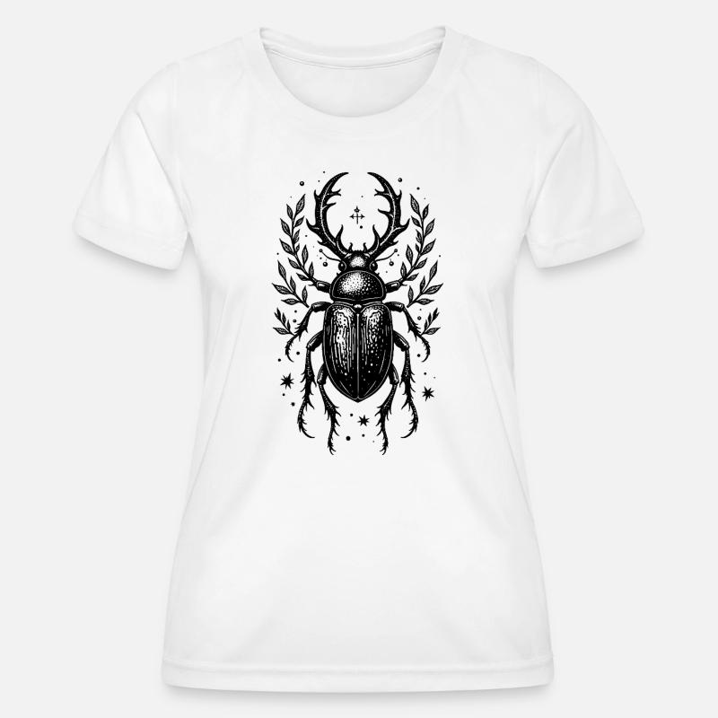 Laurel Crest Emblem Shield - Women's Functional T-Shirt - white