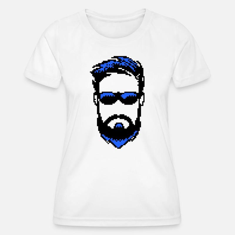 Beard Wearer Masculinity Beard Goat's Beard - Women's Functional T-Shirt - white