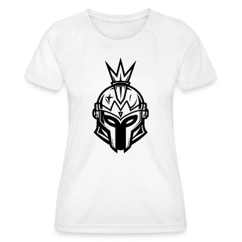 Casque Spartan Sparta - T-shirt sport Femme - blanc - Devant - AI Model Female 172 dark (172cm)