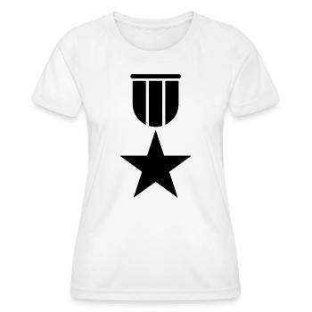 Award Medal - Women's Functional T-Shirt - white - Front - AI Model Female 172 dark (172cm)