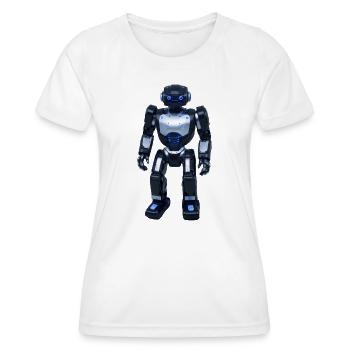 Robot - T-shirt sport Femme - blanc - Devant - AI Model Female 172 dark (172cm)