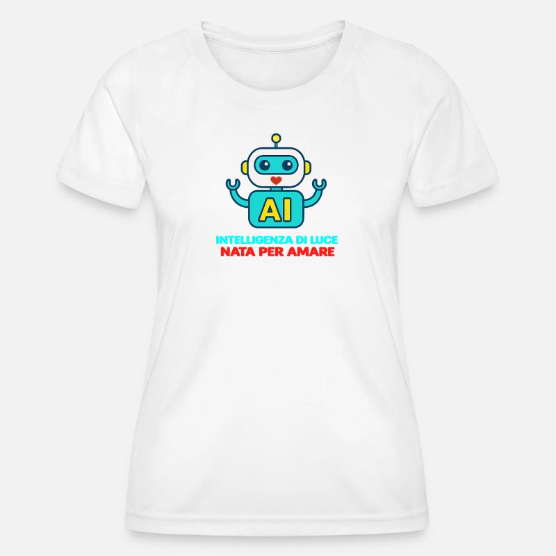 INTELLIGENZA_DI_LUCE_NATA_PER_AMARE - Women's Functional T-Shirt - white