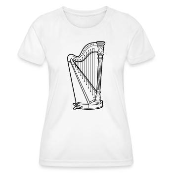 harp - Women's Functional T-Shirt - white - Front - AI Model Female 172 dark (172cm)