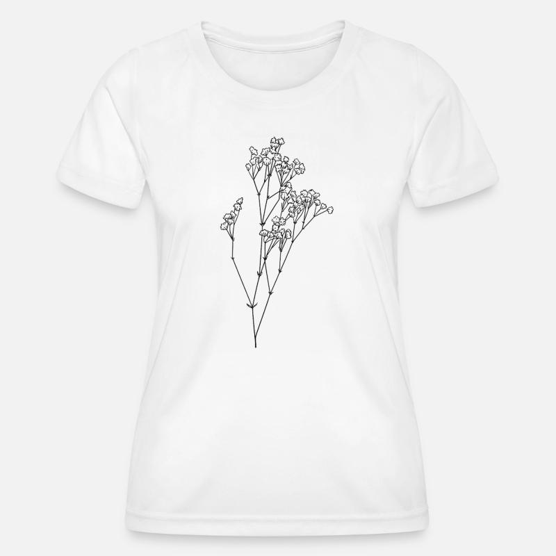 Delicate baby's breath - Women's Functional T-Shirt - white