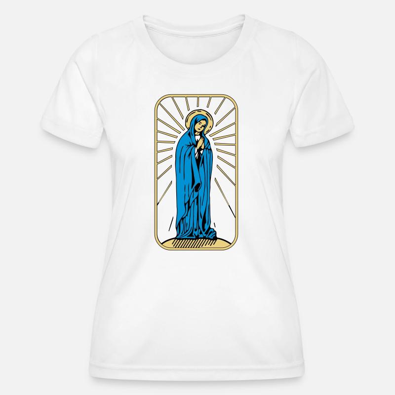 Saint Mary without Background - Women's Functional T-Shirt - white