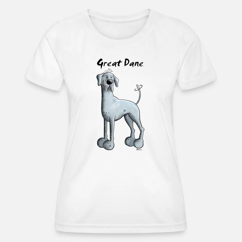 Funny Great Dane - Women's Functional T-Shirt - white