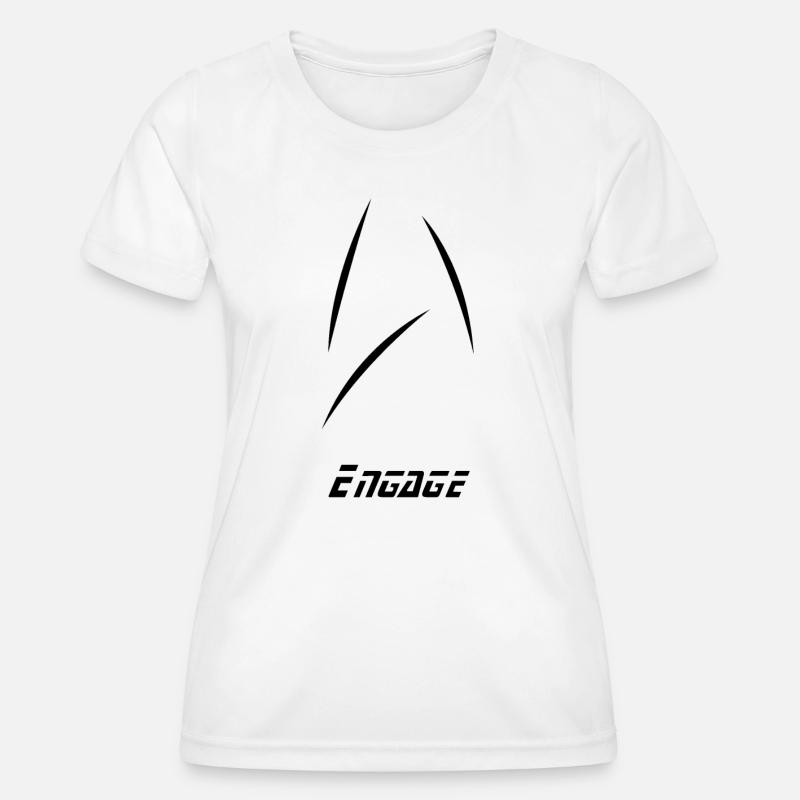 star engage minimal - Women's Functional T-Shirt - white