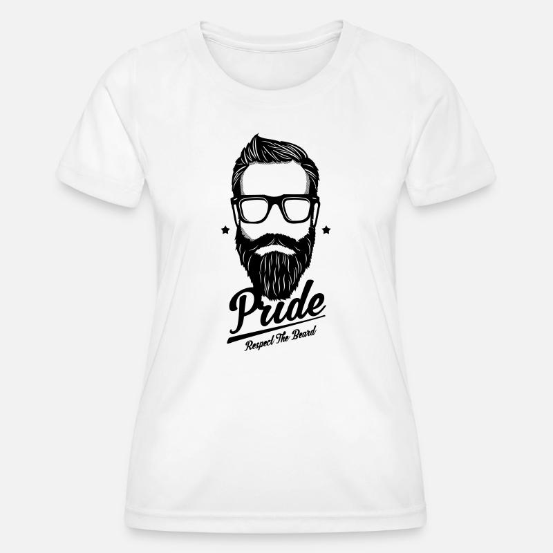 Bart - Respect the beard - Women's Functional T-Shirt - white